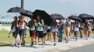 폭염이지만 그래도 잼버리는 계속 된다