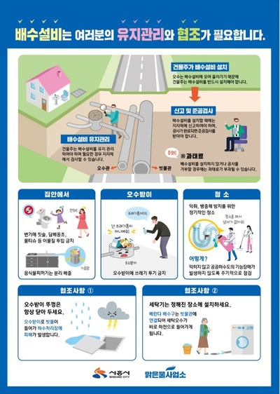 <b>시흥</b>시 배수설비 유지·관리 홍보..."신고·준공검사 받아야"