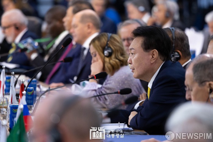 G20 정상회의 제1세션, 발언하는 윤석열 대통령