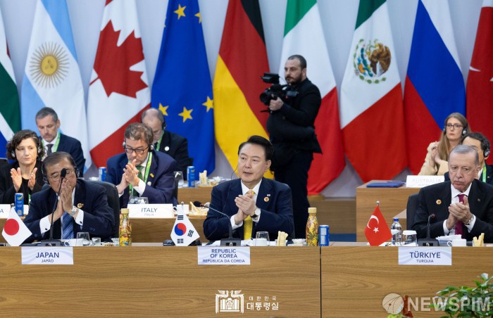 윤석열 대통령, G20 정상회의 글로벌 기아·빈곤퇴치 연합 출범식 참석