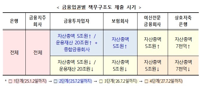 대형 금융투자회사·보험회사, 책무구조도 시범운영 실시