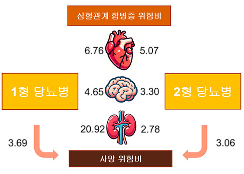 소아와 젊은 당뇨병 환자 심혈관·신장 합병증 및 사망 위험 높다