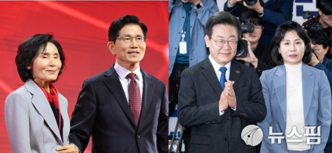 [2025 대선전략] 절제된 행보 vs 독자적 행보…짧은 대선, 후보 부인들 내조