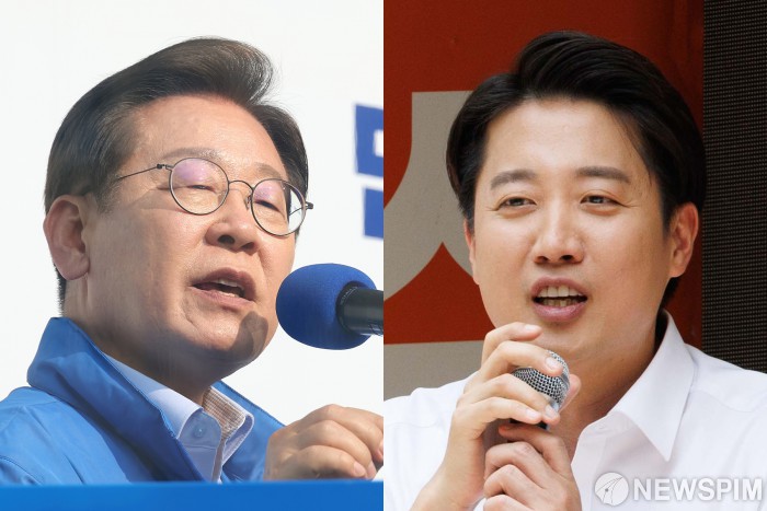 이재명 - 이준석, '각자의 유세 현장에서'