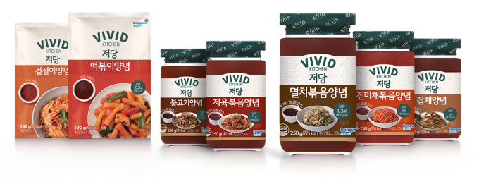 동원홈푸드, 비비드키친 저당 조리양념 7종 출시
