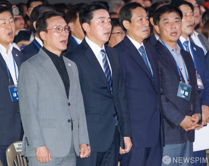 민주당 전당대회 참석한 김민석 국무총리