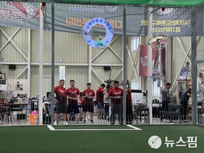 전주 '드론축구월드컵' 열기 고조…싱가포르팀 국내 훈련