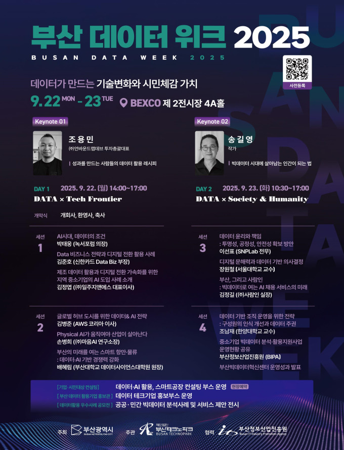 부산시, '데이터 위크 2025' 내달 개최…기술 변화·체감 가치 조명
