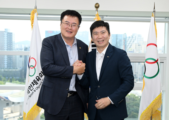 김대현 문체부 제2차관, 유승민 대한체육회장과 만남