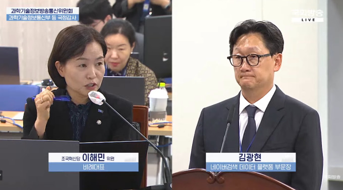 [2025 국감] 네이버 "AI 요약 노출 시 트래픽 감소 인지…보완책 마련 중"
