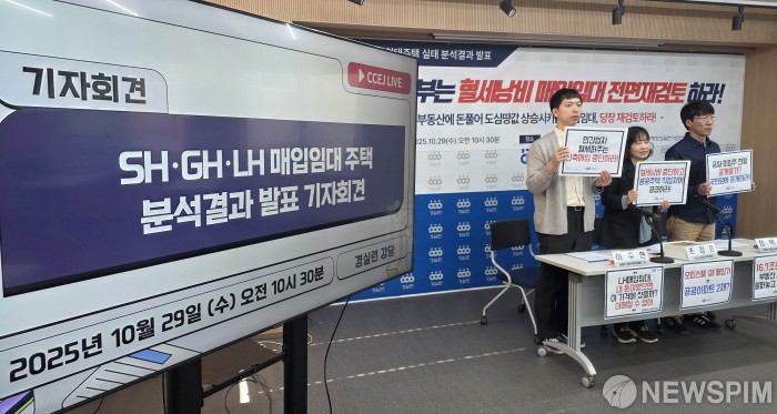 경실련,SH·GH·LH 매입임대주택 실태 분석결과 발표