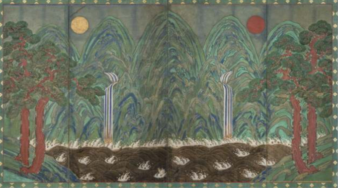 '일월오봉도'·'강남춘의도 병풍'…조선 왕 그림·글씨 전시