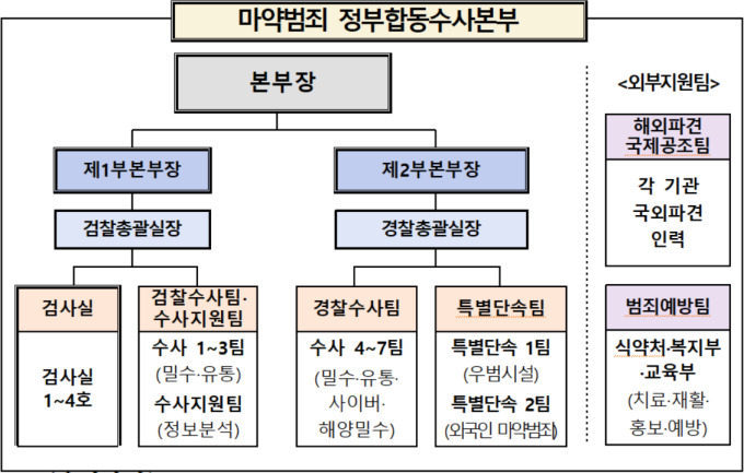 '마약 수사 컨트롤타워' 합수본 출범…"마지막 골든타임이라 생각"