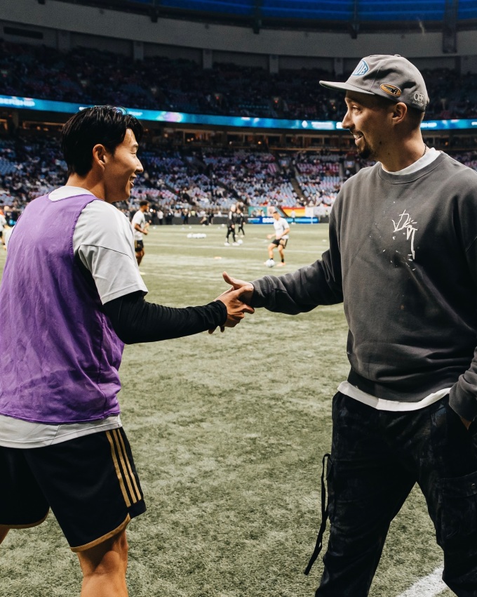 손흥민 극장골에 절친 스넬도 '들썩'…패배에도 뜨거웠던 밴쿠버의 밤