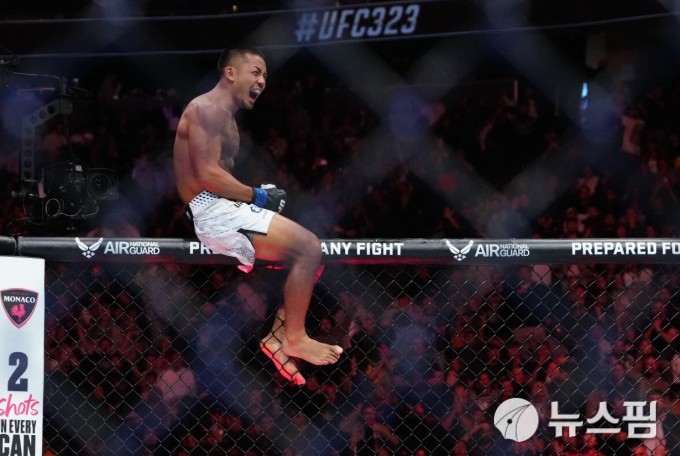 반, 판토자에 행운의 TKO승... 亞선수 최초 UFC 챔피언 등극