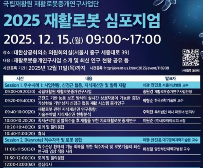 국립재활원, 재활로봇 중개연구 성과 발표…산·학·연·병 '한자리에'