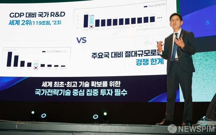 국가전략기술 SUMMIT 2025, 기조연설 하는 배경훈 장관