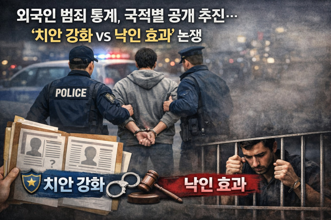 외국인 범죄 통계, '국적별' 공개 추진…치안 강화냐 낙인 효과냐
