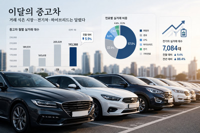 [AI 이달의 중고차] 거래 식은 시장…전기차·하이브리드는 달렸다