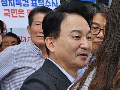 <b>원희룡</b>, 종합특검 <b>2차</b> 출석…"특검 위법에 단호히 대처할 것"