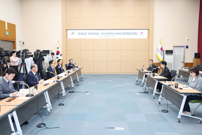 부산시, 한동훈 의원과 주요 현안 논의 등 초당적 협력 강화