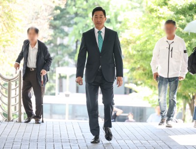 <b>공판 출석</b>하는 <b>오세훈</b> 시장