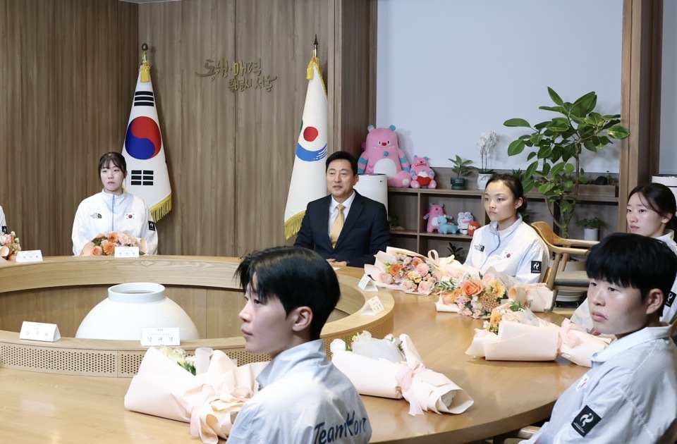 Seoul Mayor Oh Se-hoon Hosts Luncheon for Asian Games Athletes