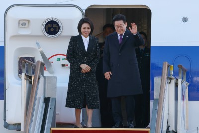 일본 향하는 이재명 대통령 - 김혜경 여사