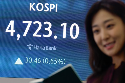 코스피, 사상 첫 4700선 마감