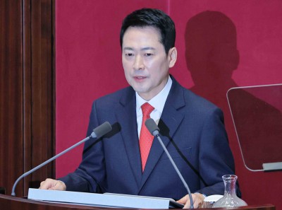 교섭단체 대표연설 나선 장동혁 국민의힘 대표