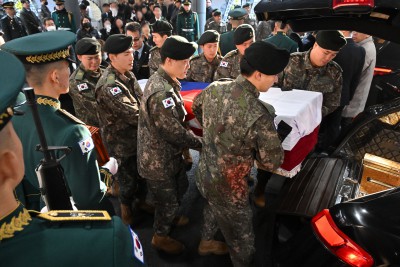 육군 항공기 사고 합동 영결식