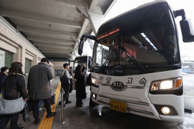 버스 타고 고향 가는길