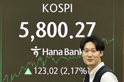 코스피 2.17% 상승 5800선 돌파