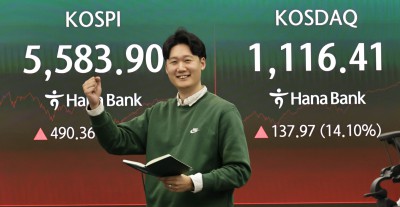 코스피 5580선 복귀 ...코스닥 1110선 탈환 파이팅