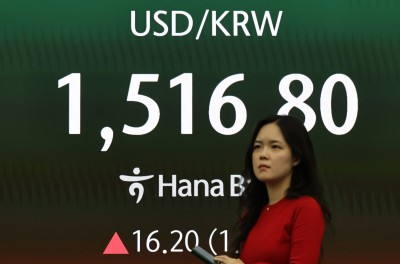 달러/원 환율 17년 만에 최고 1516원 돌파 