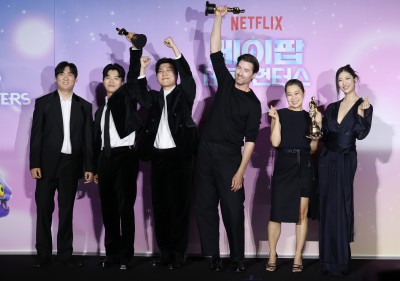 '케이팝 데몬 헌터스' 아카데미 수상 기념 기자간담회