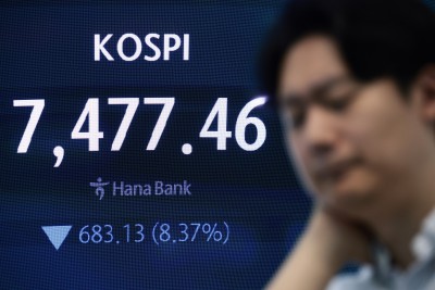 코스피 8%대 급락