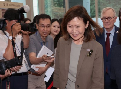 외교부 찾은 미셸 스틸 주한미국대사