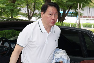 최태원 SK그룹 회장, 한일 상공회의소 회장단 회의 참석 차 일본 출국