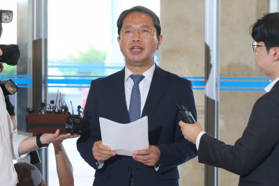의혹 입장 밝히는 김승원 법무부 장관 후보자