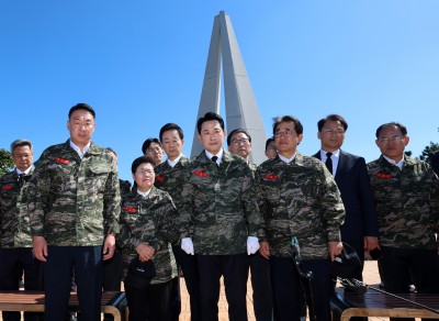 장동혁, 백령도 해병대 방문… '최전방 대비태세 점검'