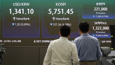 코스피 5% 급락 개장