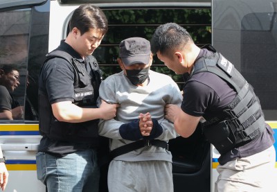 영장실질심사 출석하는 인천 흉기난동 피의자