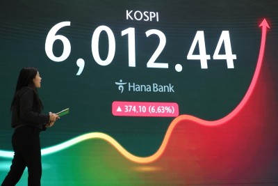 코스피 6%대 상승... 6000선 회복